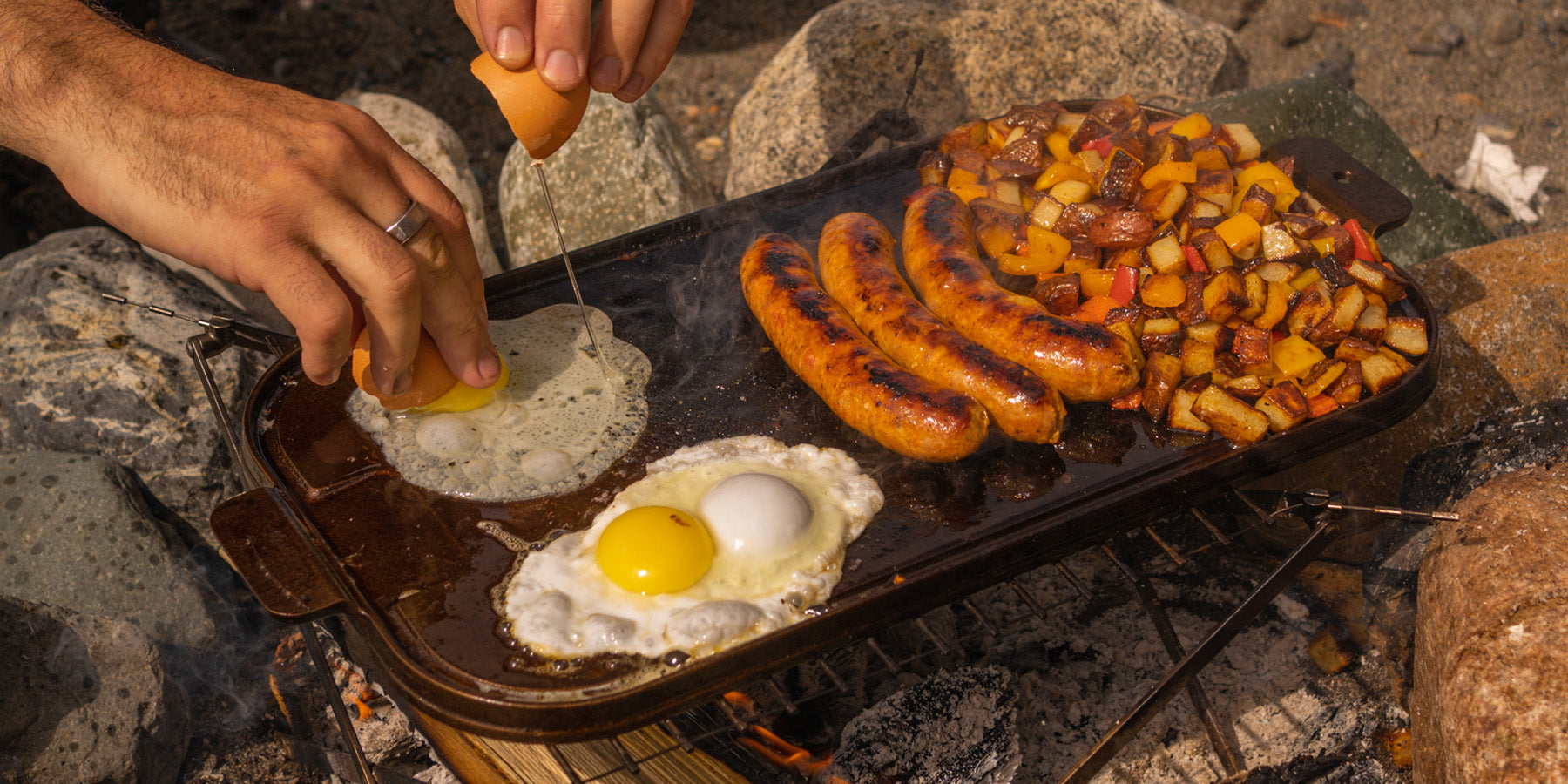 Cook eggs and other items on Wagner Griddle